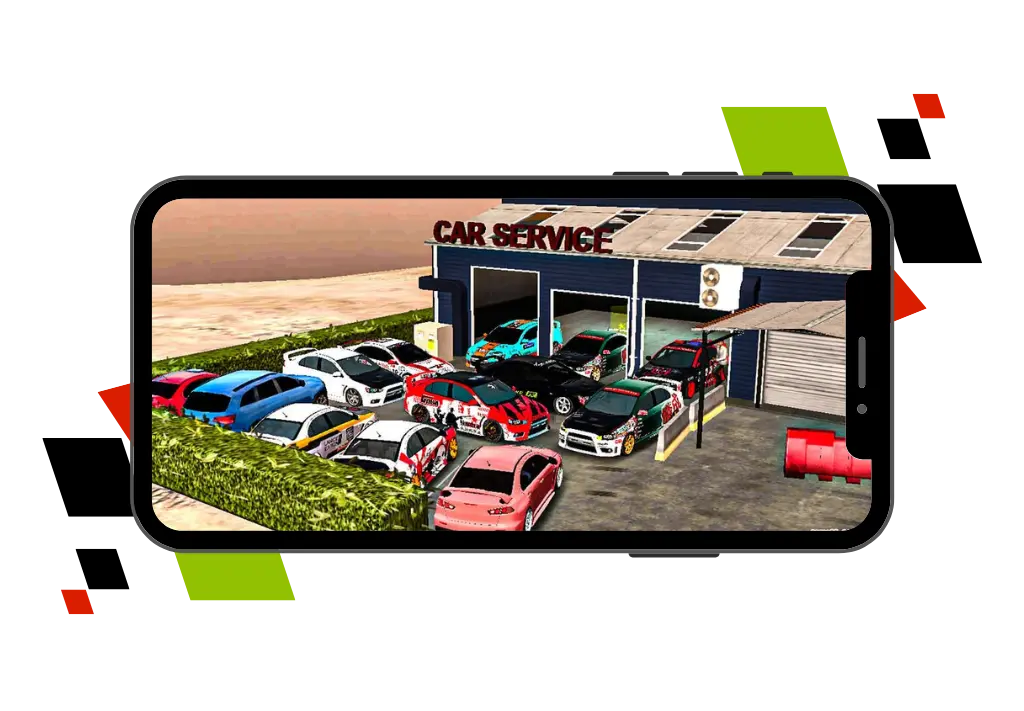 Car service in garage