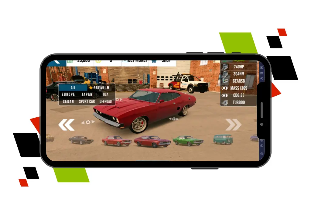 Choose from various players skin