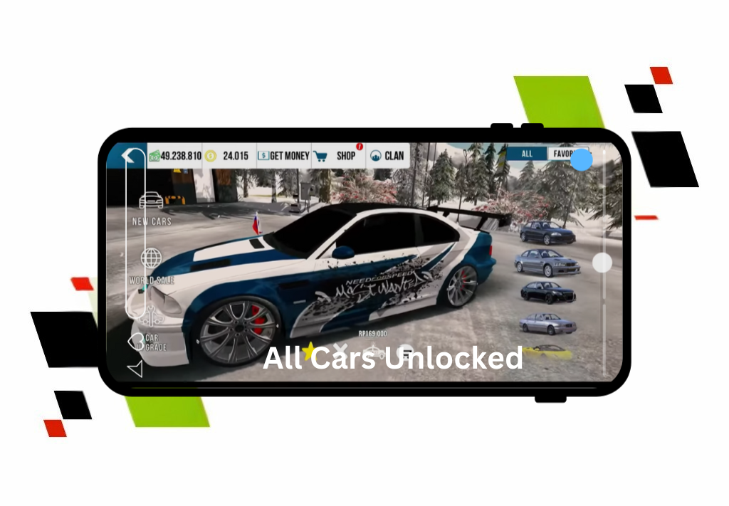 All cars and vehicles are unlocked