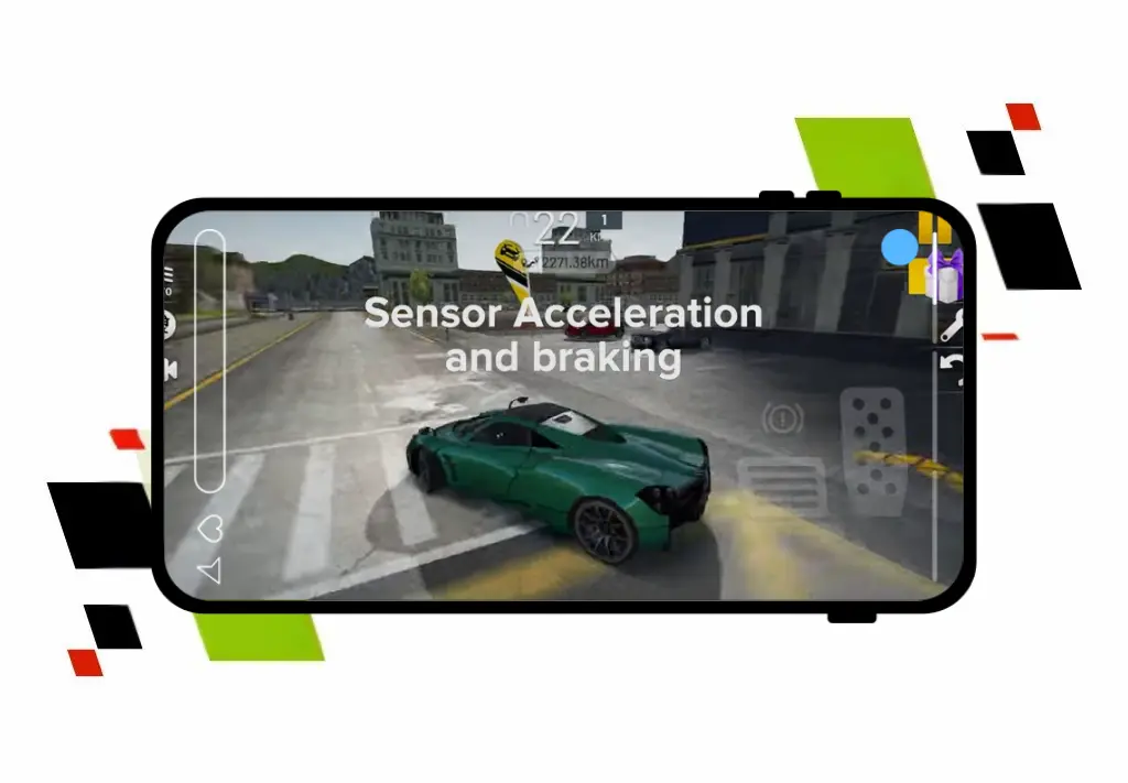 Full real HUD including revs, gear, and speed