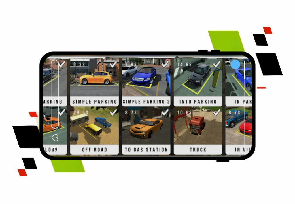 various unlocked levels