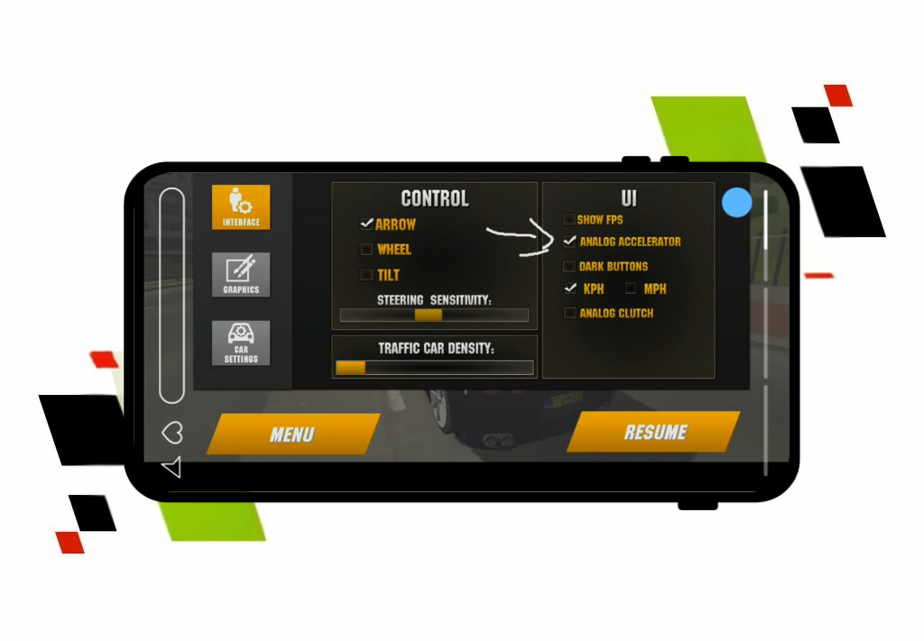 Realistic control and mechanics