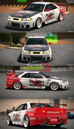 Car Parking Multiplayer Copy Paste Car's Designs in Latest version 13 Nisan GTR-34