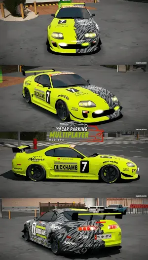 Car Parking Multiplayer Copy Paste Car's Designs in Latest version 14 Supra MK4 Car design in CPM
