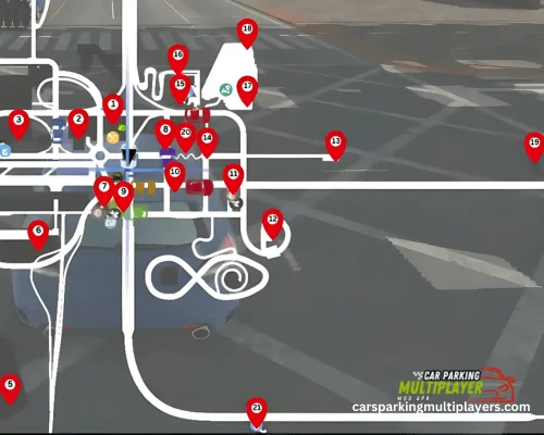 Car Parking Multiplayers all Old and New Gifts Locations 1 gifts locations in city 1